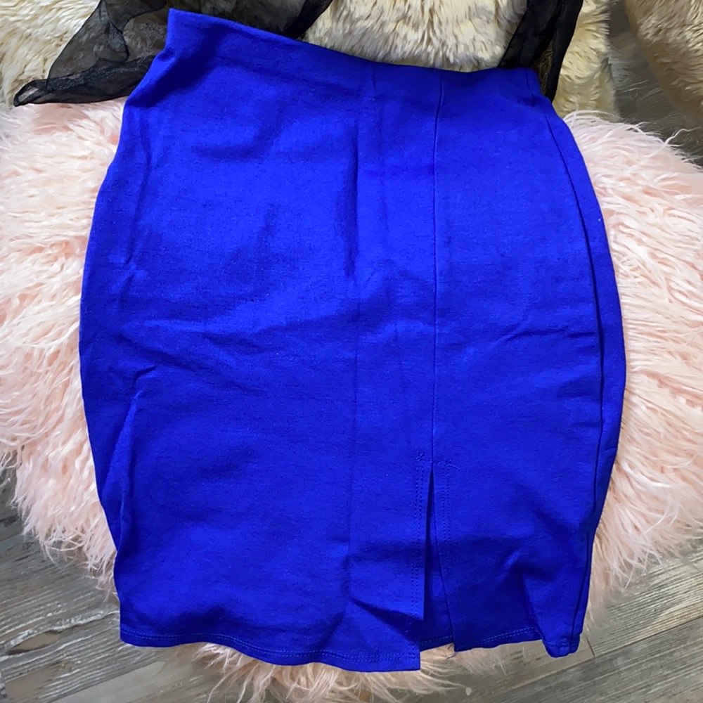 Blue skirt